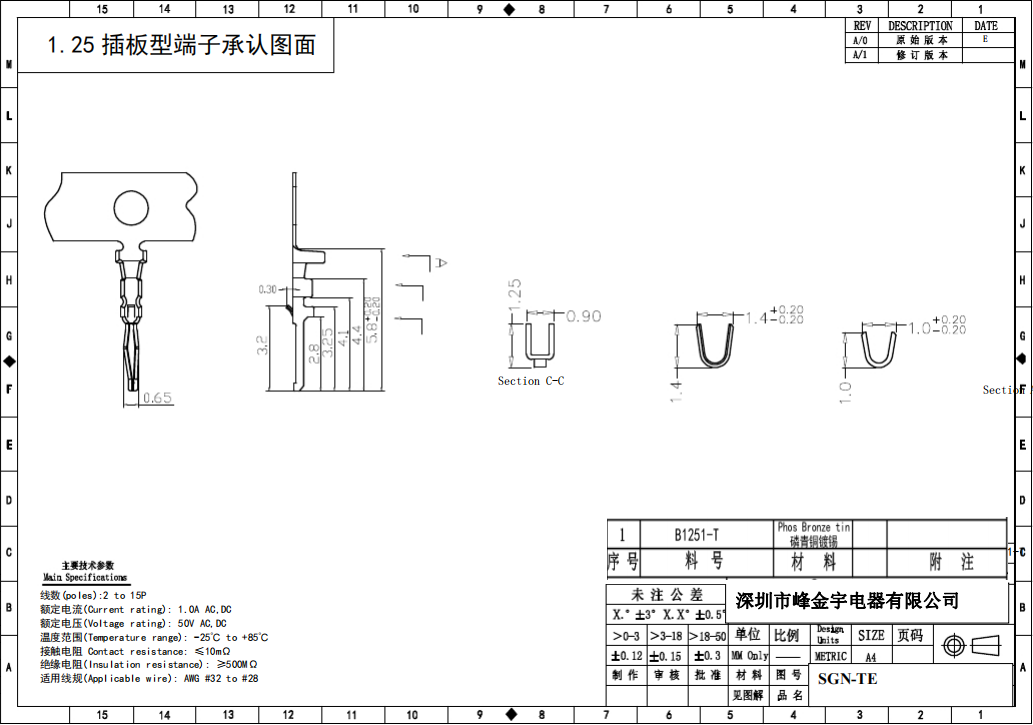 間距1.25-SGN直針 間距1.25-SGN直針