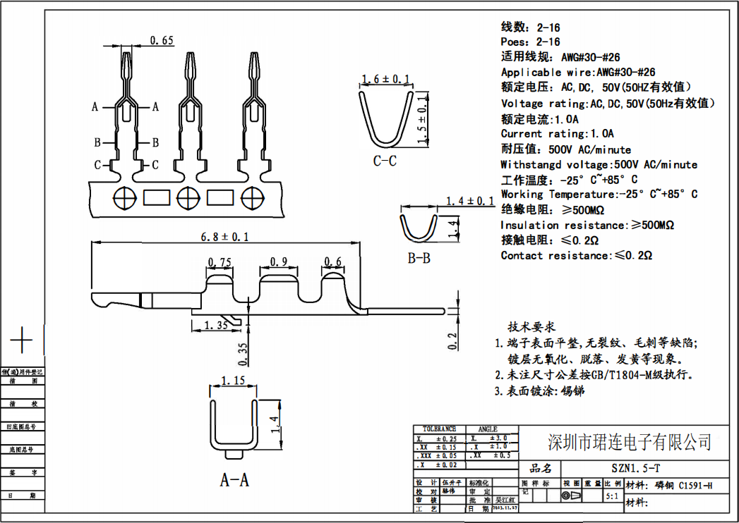 間距1.5-SZN直針 間距1.5-SZN直針